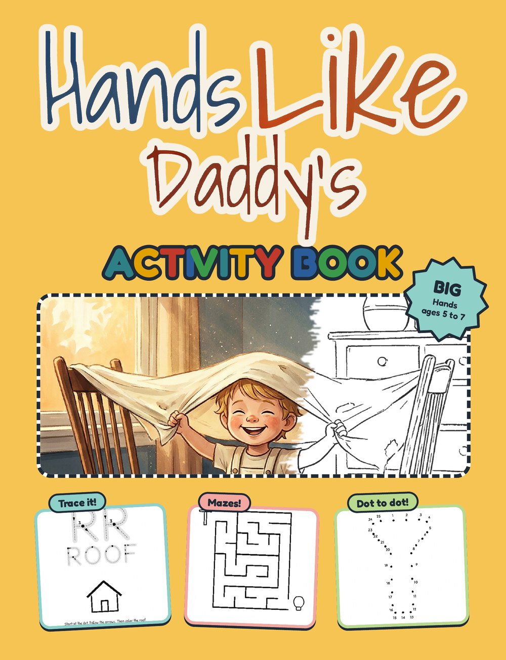 The Hands Like Daddy's Activity Book cover