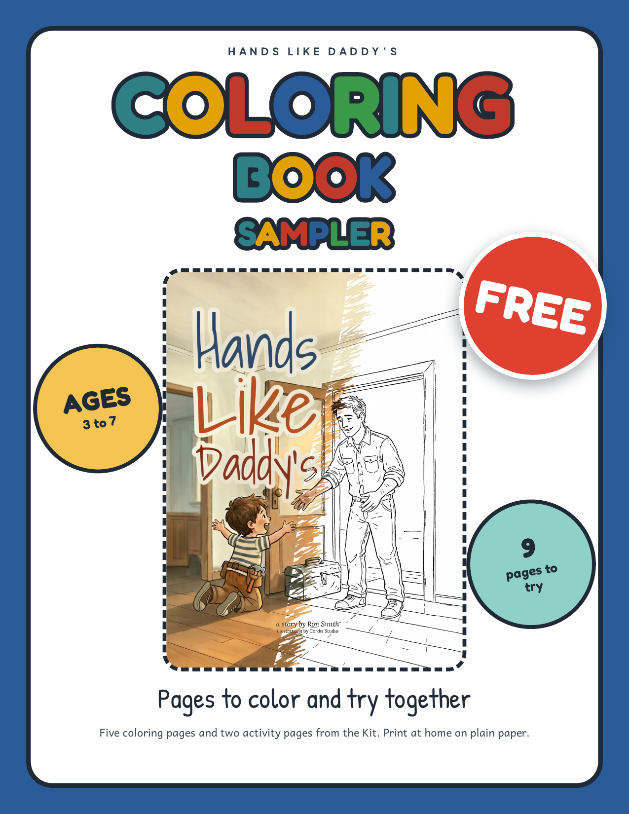 The Hands Like Daddy's Coloring Book Sampler