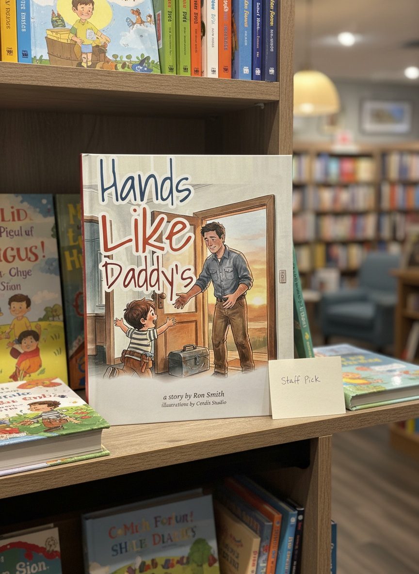 The book on a shelf