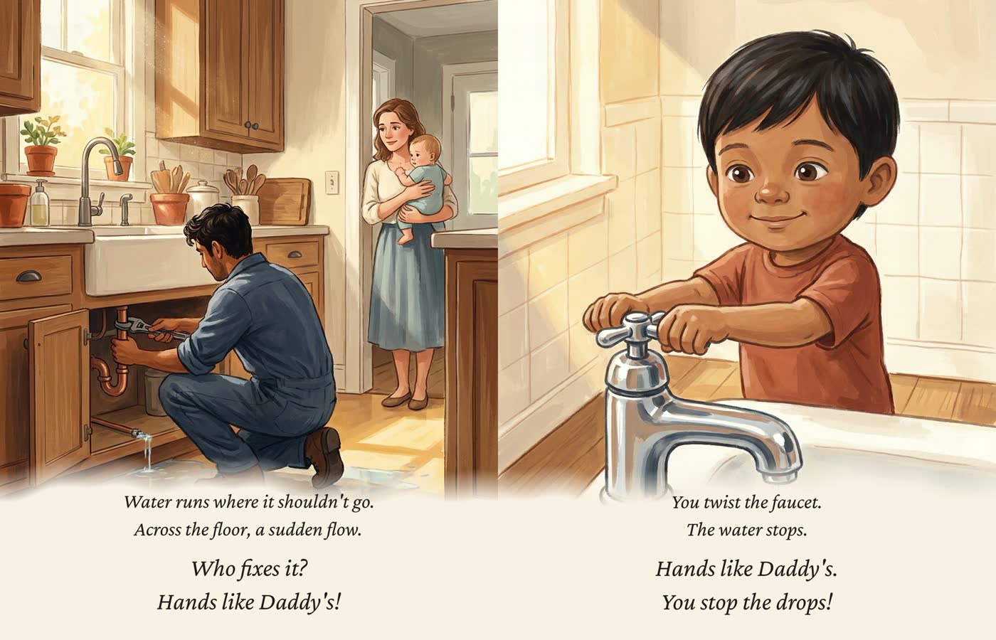 The plumber spread from Hands Like Daddy's