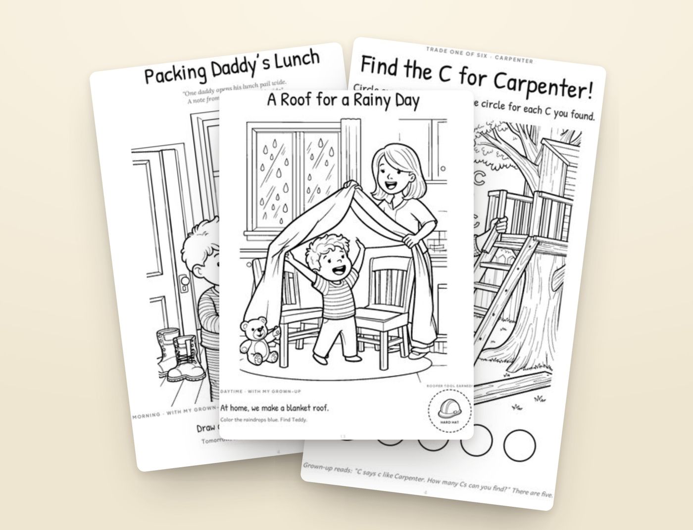Free printable learning pages from Hands Like Daddy's