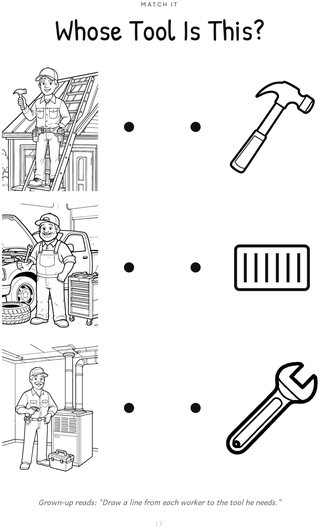 A page from the Activity Book