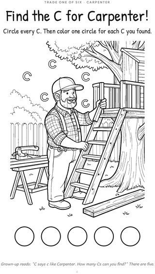 A page from the Activity Book