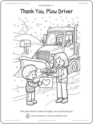 A page from the Countdown to Christmas