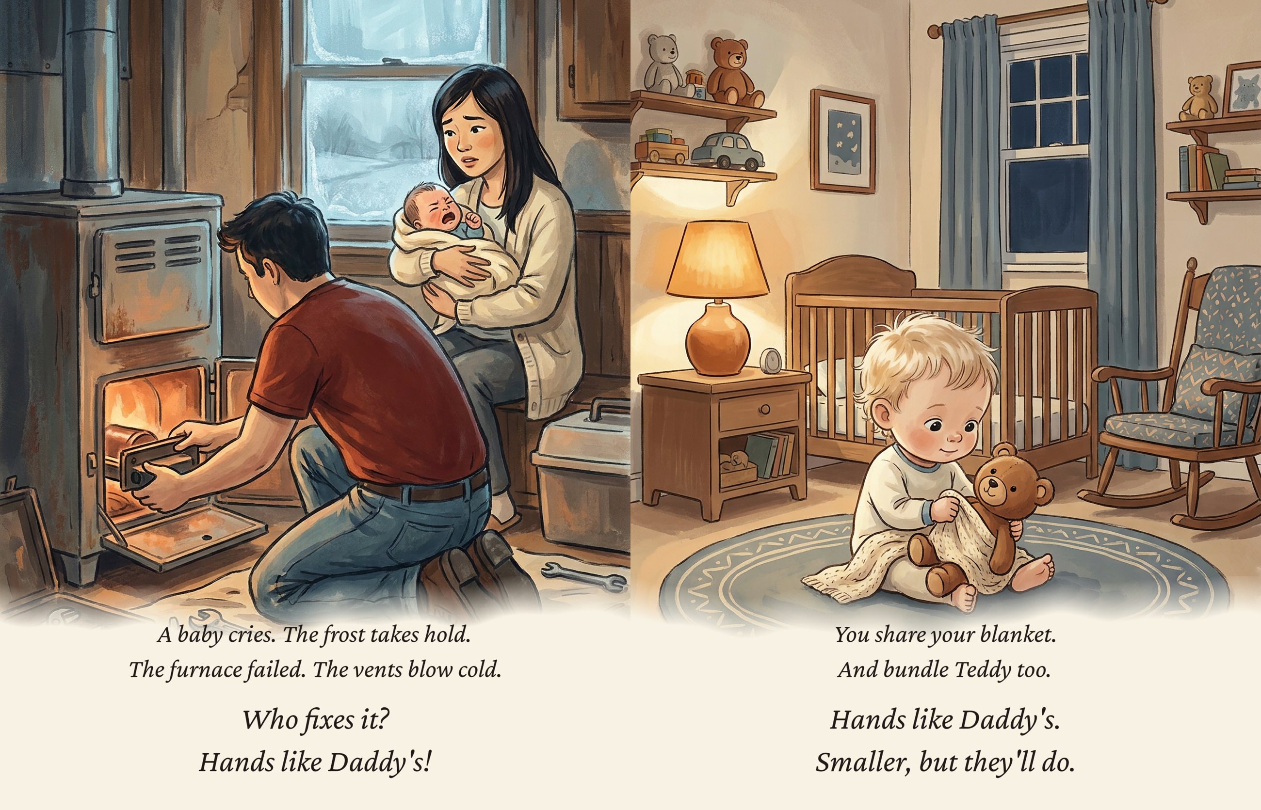 A page from Hands Like Daddy's