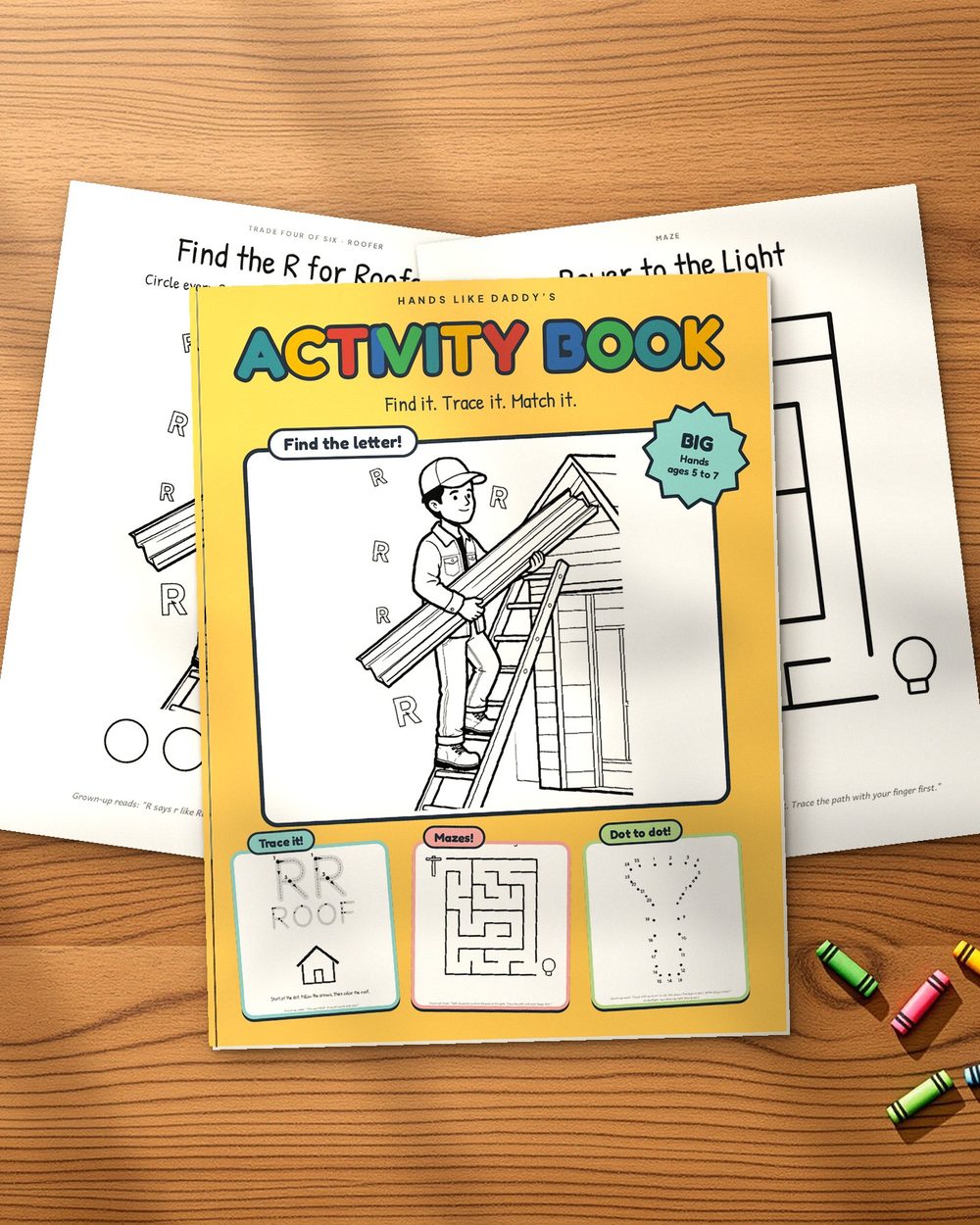 Hands Like Daddy's activity book