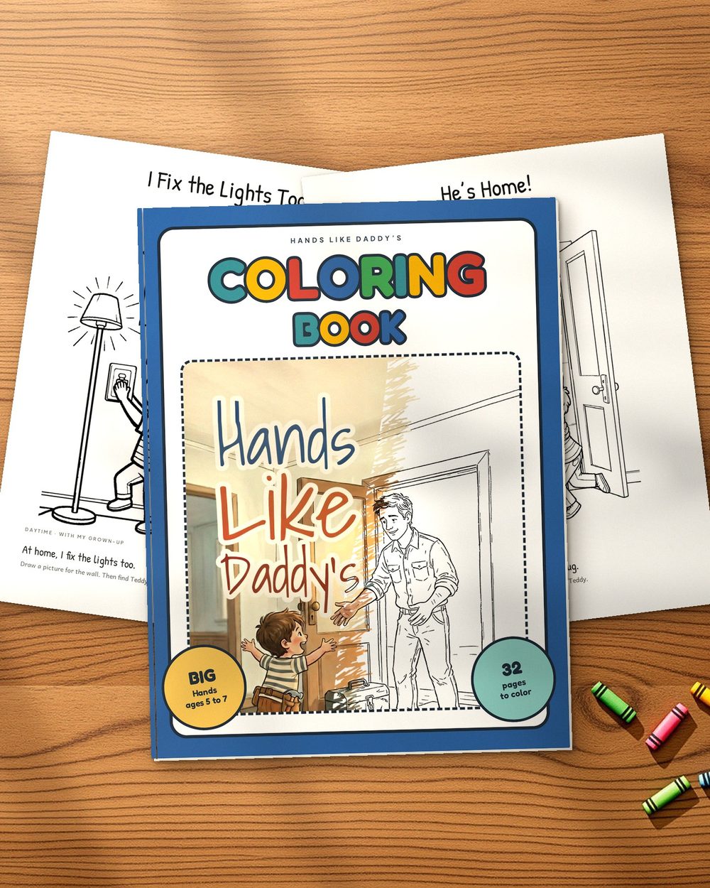 Hands Like Daddy's coloring book